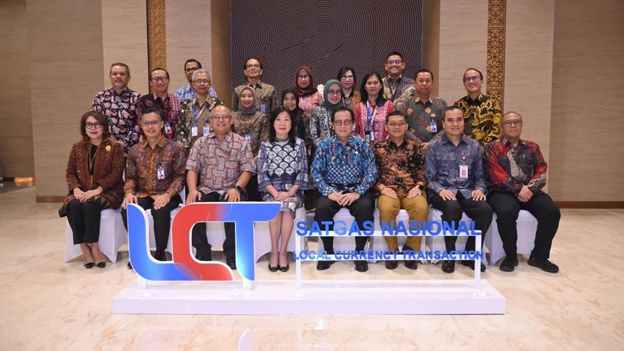 Pertemuan Komite Kerja Tingkat Deputi Satuan Tugas Nasional Local Currency Transaction (Satgasnas LCT), di Kantor Bank Indonesia, Jakarta, Jumat (25/7/2026).