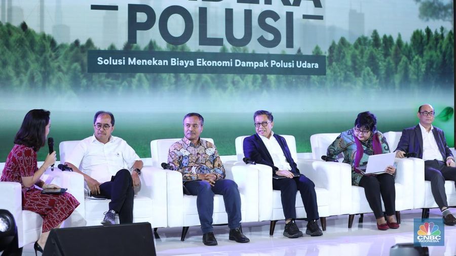 Suasana dialog acara Merdeka Polusi di 25Hours Hotel, Jakarta, Rabu (30/7/2025). (CNBC Indonesia/Tri Susilo) Suasana dialog acara Merdeka Polusi di 25Hours Hotel, Jakarta, Rabu (30/7/2025). (CNBC Indonesia/Tri Susilo)
