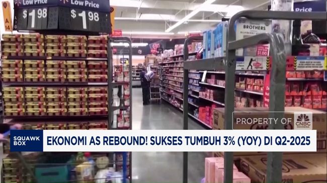 VIdeo: Ekonomi AS Rebound! Sukses Tumbuh 3% di Q2-2025