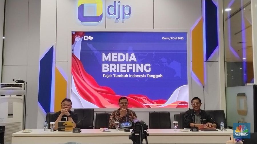 Media Briefing Pajak Tumbuh Indonesia Tangguh. (CNBC Indonesia/Arrijal)