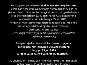 Jalur Puncak Mega Gunung Puntang Ditutup!
