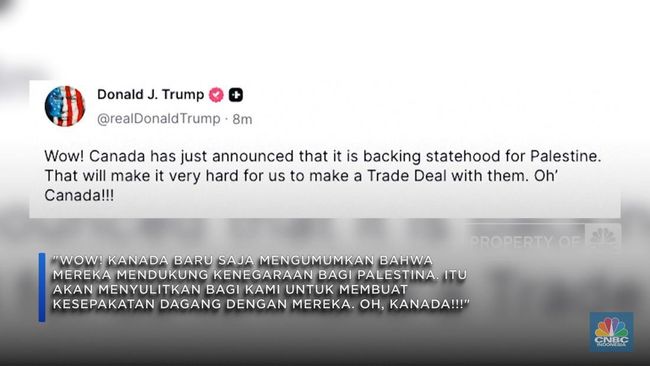 Video: Trump: Dukungan Kanada ke Palestina Persulit Kesepakatan Dagang
