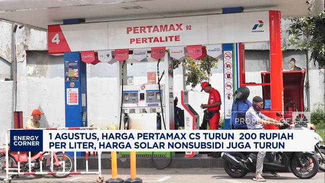 Video: 1 Agustus, Harga Pertamax Cs Turun Rp 200 Per Liter