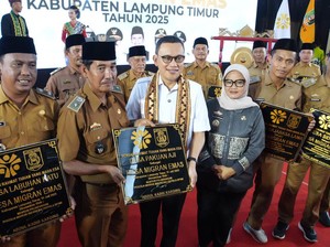 Menteri P2MI Resmikan Desa Migran Emas di Lampung Timur