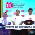 Video: Prabowo Beri Diskon Belanja 80% Hingga Tarif Khusus Rp80