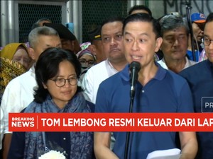 Video: Sah! Tom Lembong Resmi Bebas Dari Lapas Cipinang