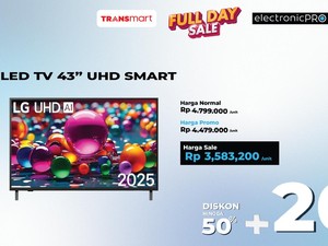 LED TV 43 Inch UHD Smart Rp 3,5 Juta di Transmart Full Day Sale