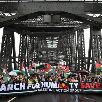 Ribuan Orang Padati Jembatan Sydney Tuntut Akhiri Perang di Gaza
