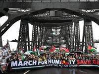 Ribuan Orang Padati Jembatan Sydney Tuntut Akhiri Perang di Gaza