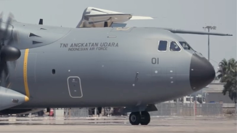 Pesawat Airbus A400M. (Tangkapan Layar Youtube/Airbus Defence and Space)