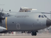 Potret Pesawat Jumbo A400M Pesanan Prabowo Terbang Perdana