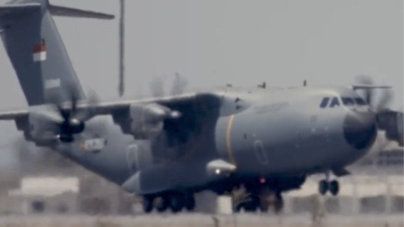 Pesawat Airbus A400M. (Tangkapan Layar Youtube/Airbus Defence and Space)