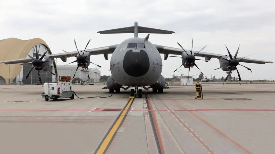 Pesawat Airbus A400M. (Tangkapan Layar Youtube/Airbus Defence and Space)