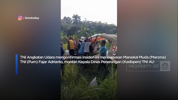 Video: Pesawat Latih Jatuh di Bogor, Mantan Kadispen TNI AU Gugur