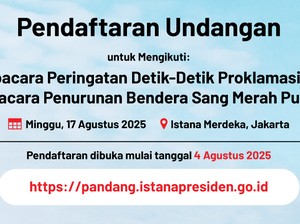 Link Pandang.istanapresiden.go.id untuk Daftar Upacara 17 Agustus di Istana Negara