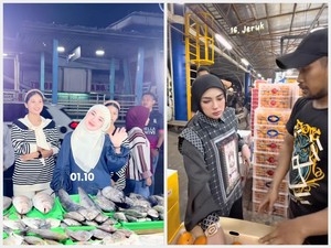 Shella Saukia Belanja ke Pasar Kramat Jati, Borong Ikan hingga Buah Segar