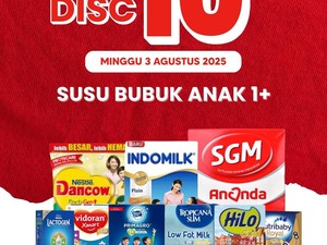 Diskon 10% Susu Bubuk di Transmart Full Day Sale Hari Ini!