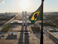 Bendera Brasil. (REUTERS/Adriano Machado)