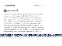 Video: Revisi Data Tenaga Kerja, Trump Pecat Bos Biro Statistik AS
