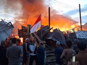 5 Rumah di Ogan Ilir Ludes Terbakar, Diduga Korsleting Listrik