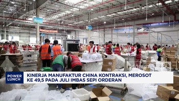 Video: Sepi Orderan, Manufaktur China Kontraksi ke 49,5 di Juli