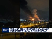 Video: Drone Ukraina Serang Depot Minyak Rusia, Picu Kebakaran Besar