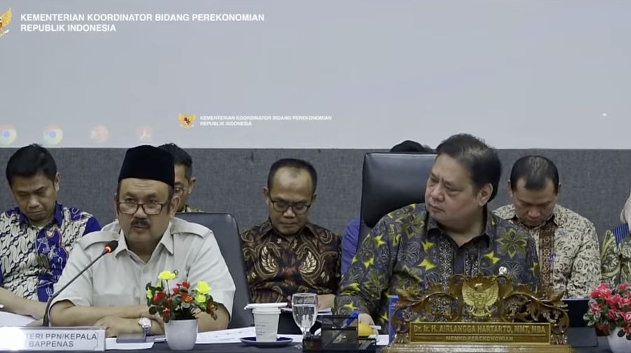 Konferensi pers Menteri Koordinator Bidang Perekonomian terkait realisasi pertumbuhan ekonomi kuartal II tahun 2025 di kantor Kemenko Perekonomian, Jakarta Pusat, Selasa (5/8/2025). (Tangkapan layar YouTube Perekonomian RI)