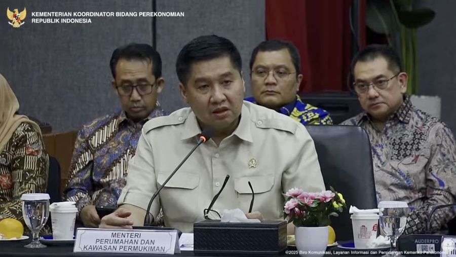 Konferensi pers Menteri Koordinator Bidang Perekonomian terkait realisasi pertumbuhan ekonomi kuartal II tahun 2025 di kantor Kemenko Perekonomian, Jakarta Pusat, Selasa (5/8/2025). (Tangkapan layar YouTube Perekonomian RI)