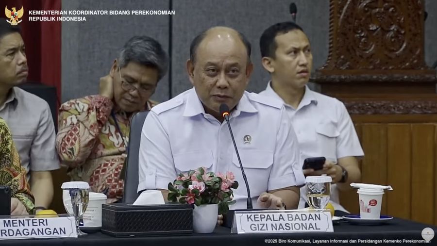 Konferensi pers Menteri Koordinator Bidang Perekonomian terkait realisasi pertumbuhan ekonomi kuartal II tahun 2025 di kantor Kemenko Perekonomian, Jakarta Pusat, Selasa (5/8/2025). (Tangkapan layar YouTube Perekonomian RI)