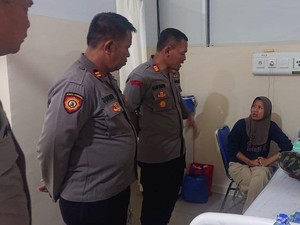 Polres Jakut Beri Bantuan ke Siswa SMK Korban Penyiraman Air Keras