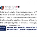Video: Trump Ancam Naikkan Tarif India Karena Beli Minyak dari Rusia