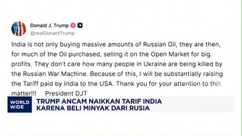 Video: Trump Ancam Naikkan Tarif India Karena Beli Minyak dari Rusia