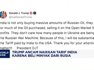 Video: Trump Ancam Naikkan Tarif India Karena Beli Minyak dari Rusia
