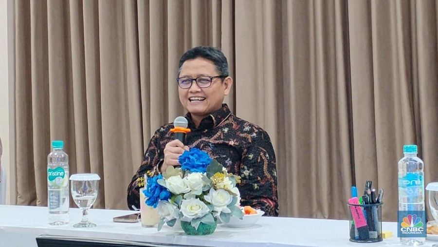Deputi Bidang Pelaporan dan Pengawasan Kepatuhan PPATK Fithradi. (CNBC Indonesia/Arrijal)