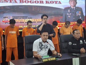 Polisi Tangkap 12 Maling di Kota Bogor, 10 Motor Curian Disita