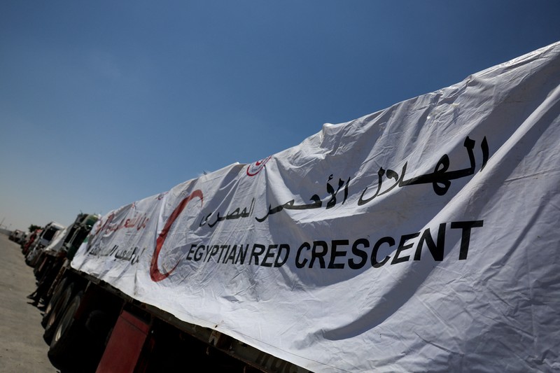 Organisasi kesehatan dunia WHO pada Selasa, 5 Agustus 2025, merilis catatan bantuan yang berhasil mereka kirimkan untuk Gaza. Organisasi kesehatan dunia WHO pada Selasa, 5 Agustus 2025, merilis catatan bantuan yang berhasil mereka kirimkan untuk Gaza dengan membawa 36 truk berisi pasokan medis ke gudang Gaza sejak 1 Agustus 2025. (REUTERS/Amr Abdallah Dalsh)