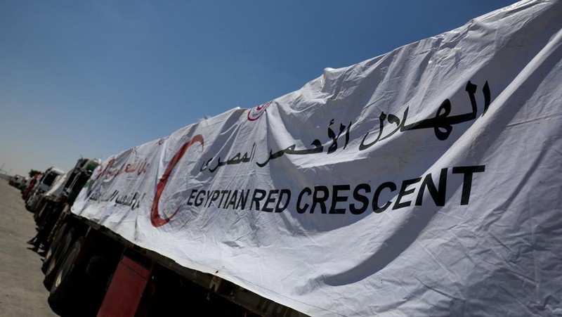 Organisasi kesehatan dunia WHO pada Selasa, 5 Agustus 2025, merilis catatan bantuan yang berhasil mereka kirimkan untuk Gaza dengan membawa 36 truk berisi pasokan medis ke gudang Gaza sejak 1 Agustus 2025. (REUTERS/Amr Abdallah Dalsh)