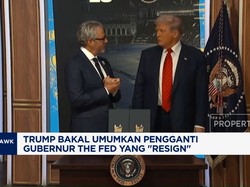 Video: Trump Bakal Umumkan Pengganti Gubernur The Fed Yang "Resign"