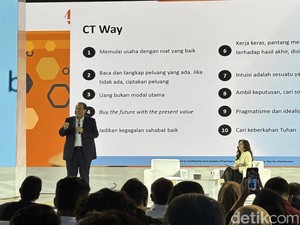 Simak Baik-baik CT Way, 10 Prinsip Raih Sukses Ala Chairul Tanjung