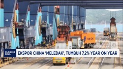 Video: Ekspor China 'Meledak', Tumbuh 7,2% (yoy)