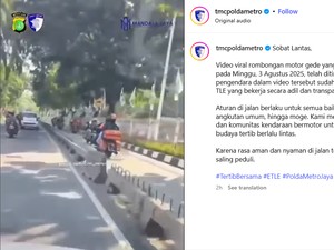 Viral Rombongan Moge Terobos Busway, Polisi Pastikan Sudah Ditindak E-TLE