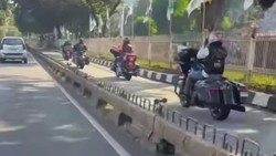 Ulah Moge Konvoi Terobos Busway Berujung Kena Tilang
