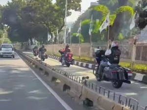 Ulah Moge Konvoi Terobos Busway Berujung Kena Tilang