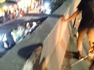 Pipa Jumbo yang Timpa Lapak di Jakut Jatuh dari Ketinggian 3 Meter