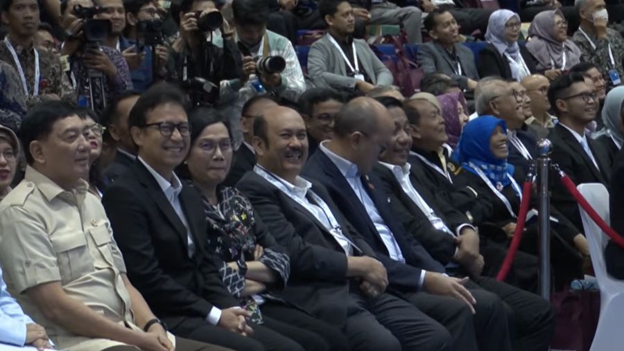 Presiden Prabowo Hadiri Konvensi Sains, Teknologi, dan Industri 2025, Bandung, 7 Agustus 2025. (Tangkapan Layar Youtube)