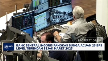 Video: BoE Pangkas Bunga Acuan 25 BPS Level Terendah Sejak Maret 2023
