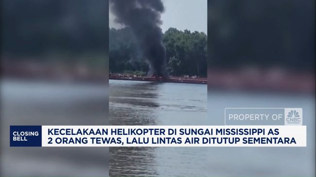 Video: Helikopter Jatuh di Sungai Mississippi, 2 Orang Tewas