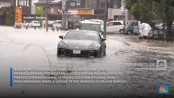 Hujan Lebat Picu Banjir dan Longsor di Jepang Selatan