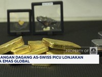 Video: Ketegangan Dagang AS-Swiss Picu Lonjakan Harga Emas Global