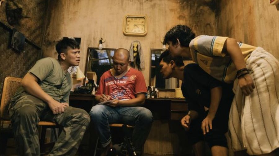 Pemain film Agak Laen yang dibintangi Bene Dion, Oki Rengga, Indra Jegel, dan Boris Bokir. (Imajinari/Syafira Muthiary via CNN Indonesia)